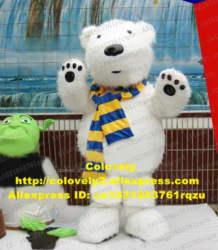 Длинный меховой костюм с белым морским медведем модель zz5271|Талисман| |