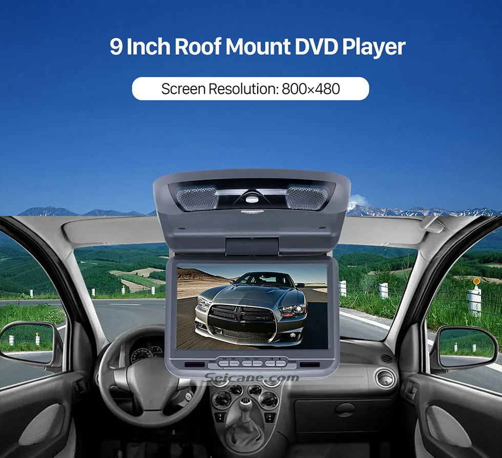 Seicane Roof Mount " TFT dvd-плеер с FM USB SD играми Поддержка новейших 32 бит+ 8 бит игр беспроводной игровой контроллер автомобильный комплект
