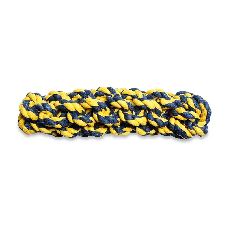 Corn21cm192g Игрушки для собак для щенков, игрушки для собак, устойчивые к укусам, интерактивный Хлопковый Канат, узел для зубов, ручное утопленное кольцо, прочные игрушки для домашних животных для собак - Цвет: Corn21cm192g