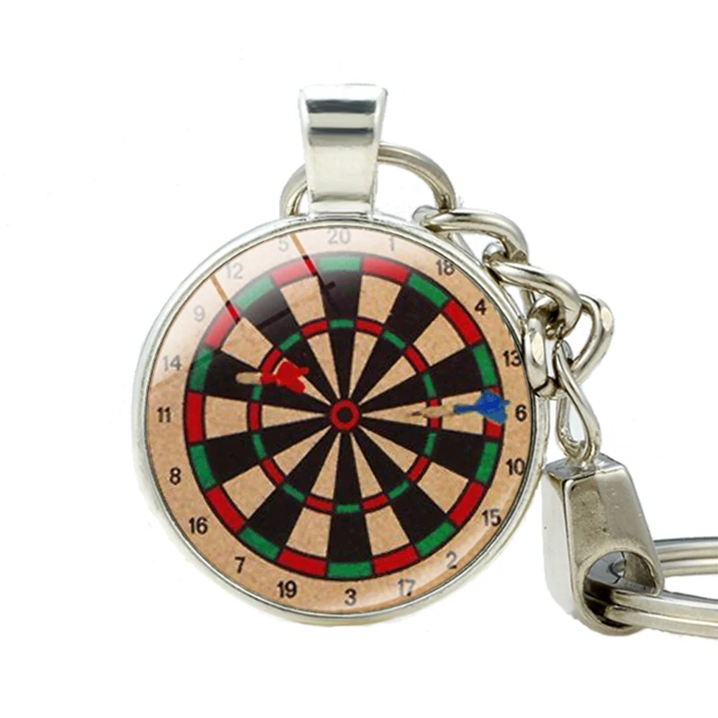 Винтажный Dartboard брелок ювелирный Dart Target игра дротик спортивный держатель для