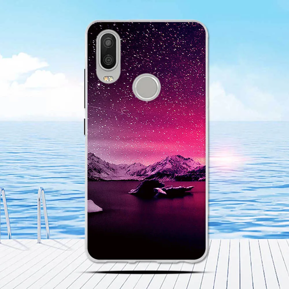 Чехол для BQ Aquaris X2 чехол Pro силиконовый мягкий из ТПУ с цветочным рисунком |