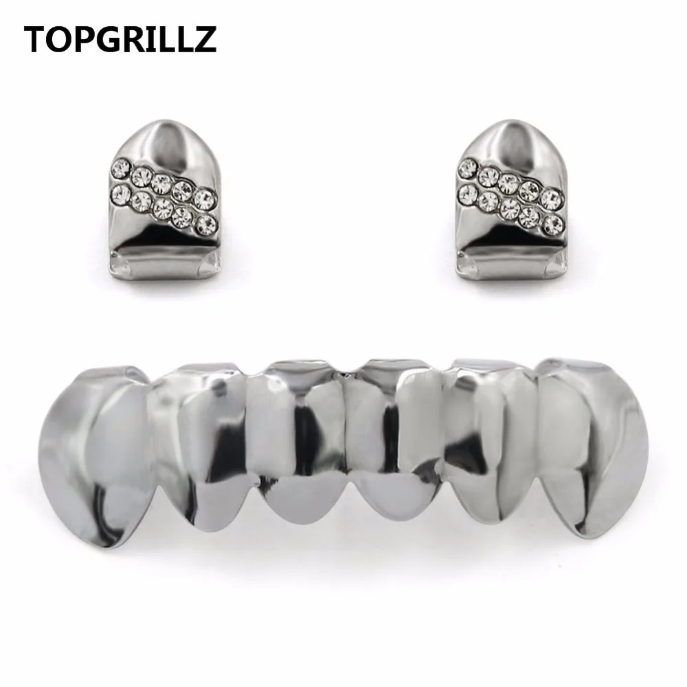 Колпачки TOPGRILLZ в стиле хип хоп с желтым золотом и классическим низом|hip hop grillz|yellow