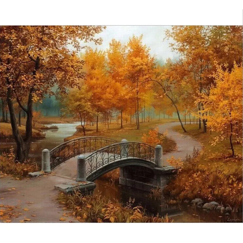 Картина с пейзажем, Раскраска по номерам, картины с номерами, картины на холсте