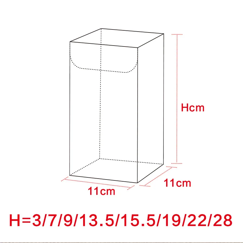 

DIY Crafts Pen Necklace Package Poly Boxes Weeding Favor Small Gifts Storage Clear Plastic PVC Box Wholesale 20pcs pvc cute box