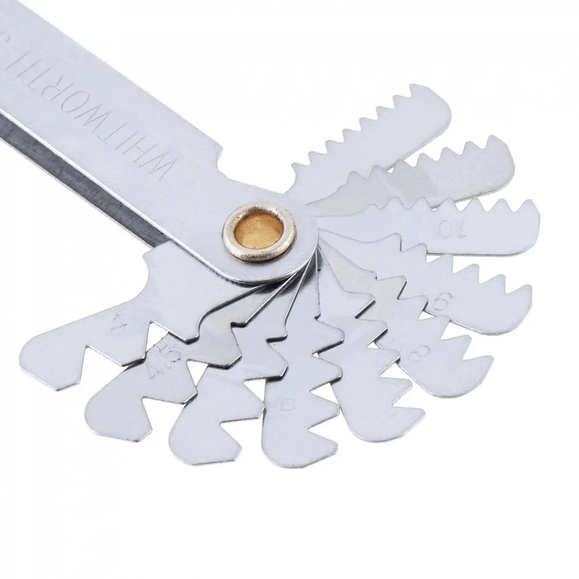 20pcs/set Imperial Stainless Steel Thread Gauge 55 Degree Screw Pitch with 4-48 Blades Range for Measurement | Инструменты