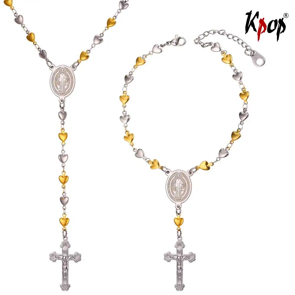 Женский комплект из колье и браслета нержавеющей стали|necklace bracelet set|set for womenwholesale