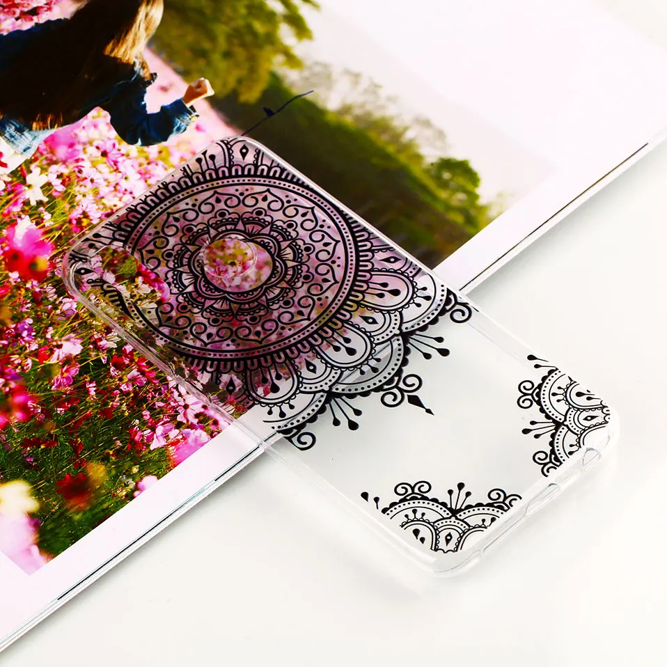 Clear TPU Phone Case For HUAWEI MATE 10 LITE Honor 9 lite Silicon P SMART Flora Printed Cover |