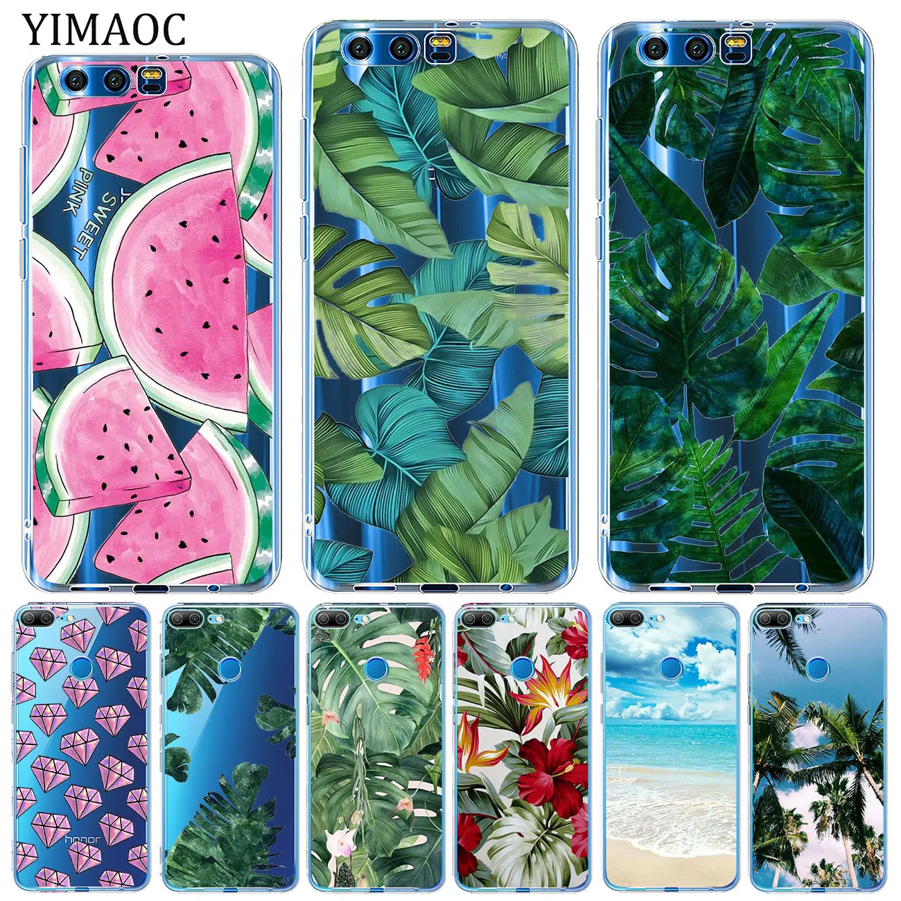 Мягкий силиконовый чехол YIMAOC для Huawei Y9 Y7 Y6 Prime 2018 Honor 20 10 9 9X 8C 8X 8 Lite 7X 7C 7A Pro|Бамперы| |