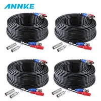 annke 4x100ft 30m security camera video power cable cord bnc rca wire for cctv camera and dvr in cctv system surveillance cables
