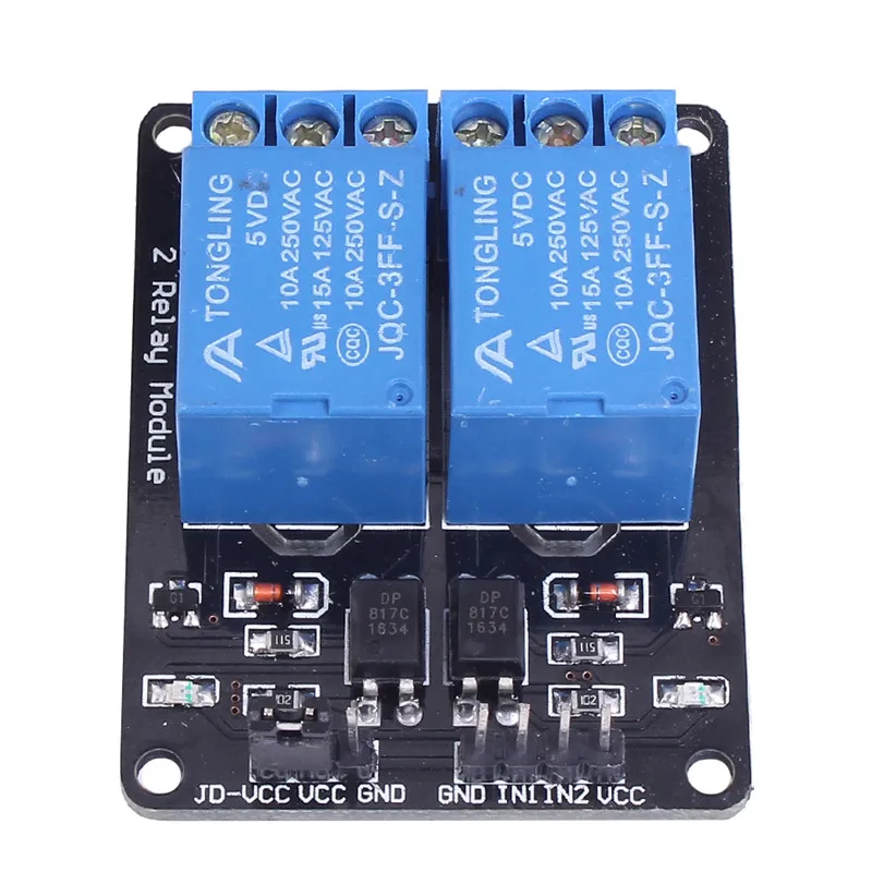 5V 2 канальный релейный модуль для Arduino Uno R3 Raspberry Pi реле Интерфейс платы Raspberry модуль Управление доска с Оптрон