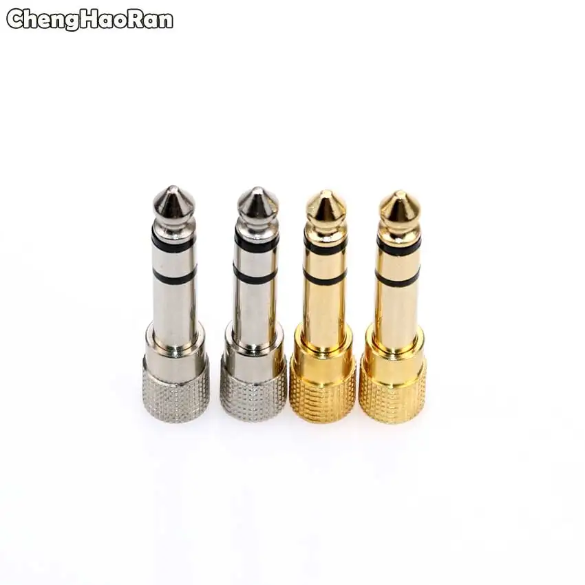ChengHaoRan 4 шт. 6 35 мм 1/4 &quotштекер 3 5 1/8&quot Женский аудио адаптер 35-3 Джек стерео