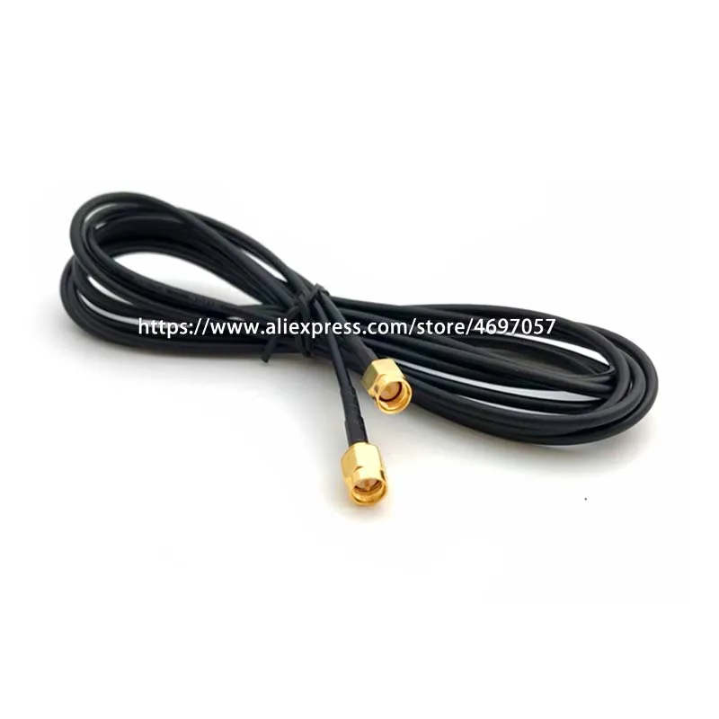 SMA штыревой к SMA штыревой кабель Wifi антенна Удлинительный кабель RF разъем адаптер RG174 1 м 2 м 3 м 5 м
