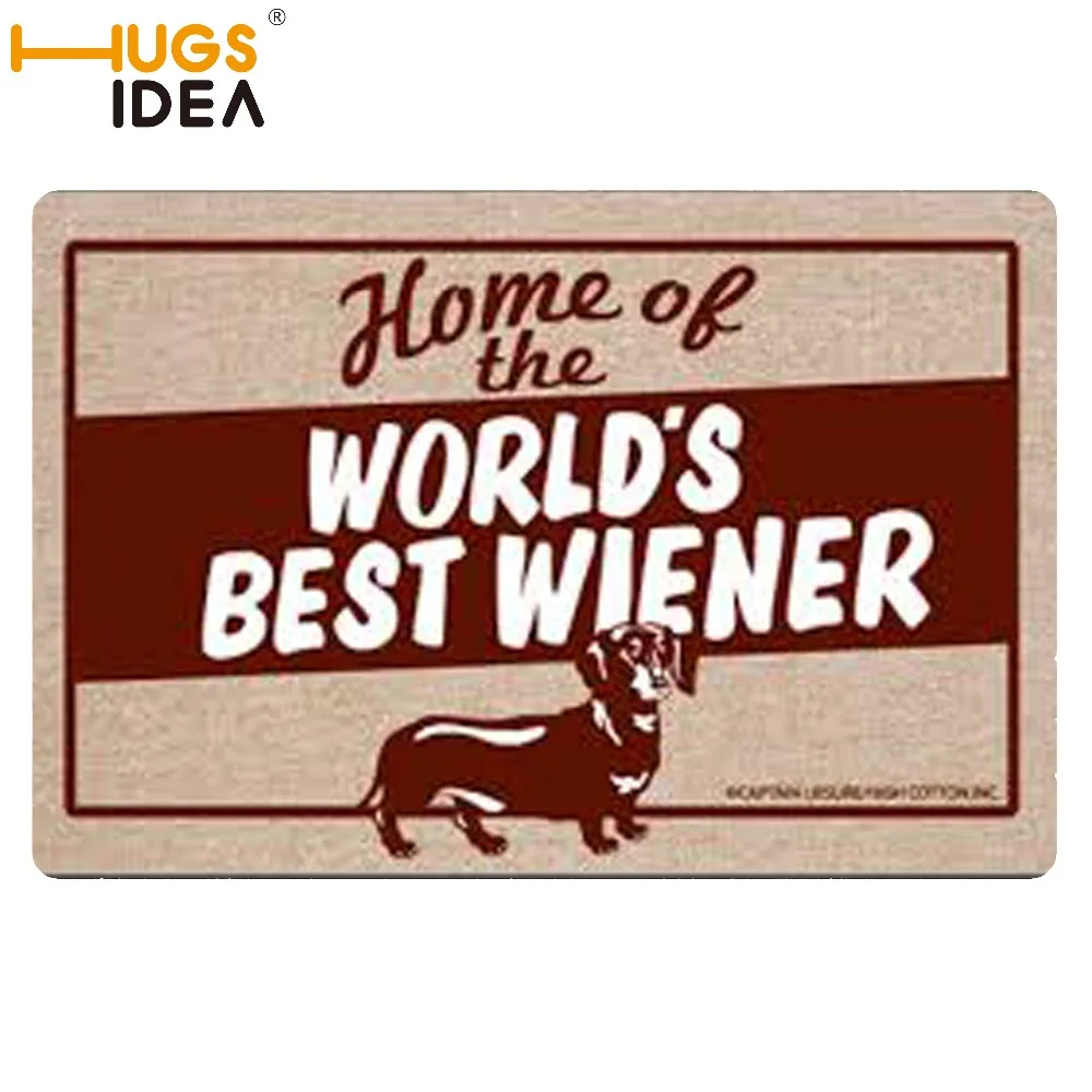 Забавный коврик HUGSIDEA 40*60 см с таксой Придверный запонками для гостиной ванной