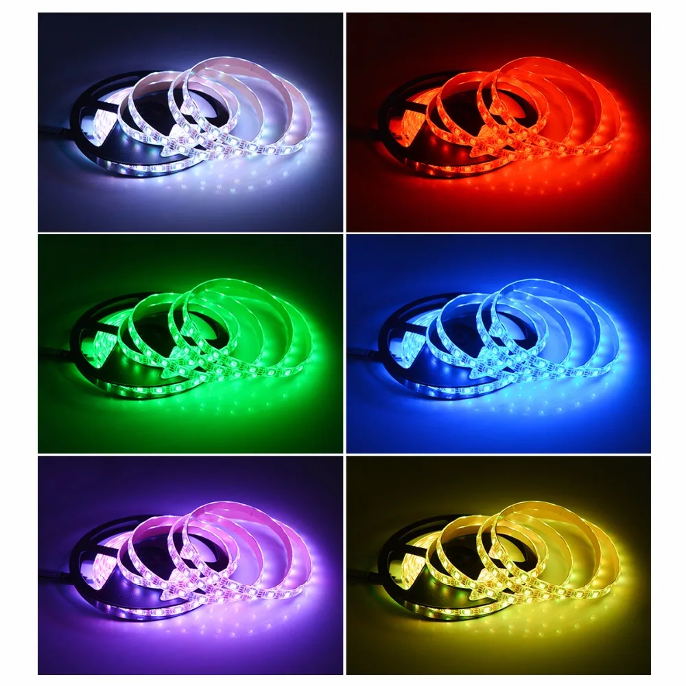 Светодиодная лента с USB для подсветки 5 В RGB 1/2/3/4/5 м 30 светодиодов/м|rgb 1m|5v rgbusb led strip |