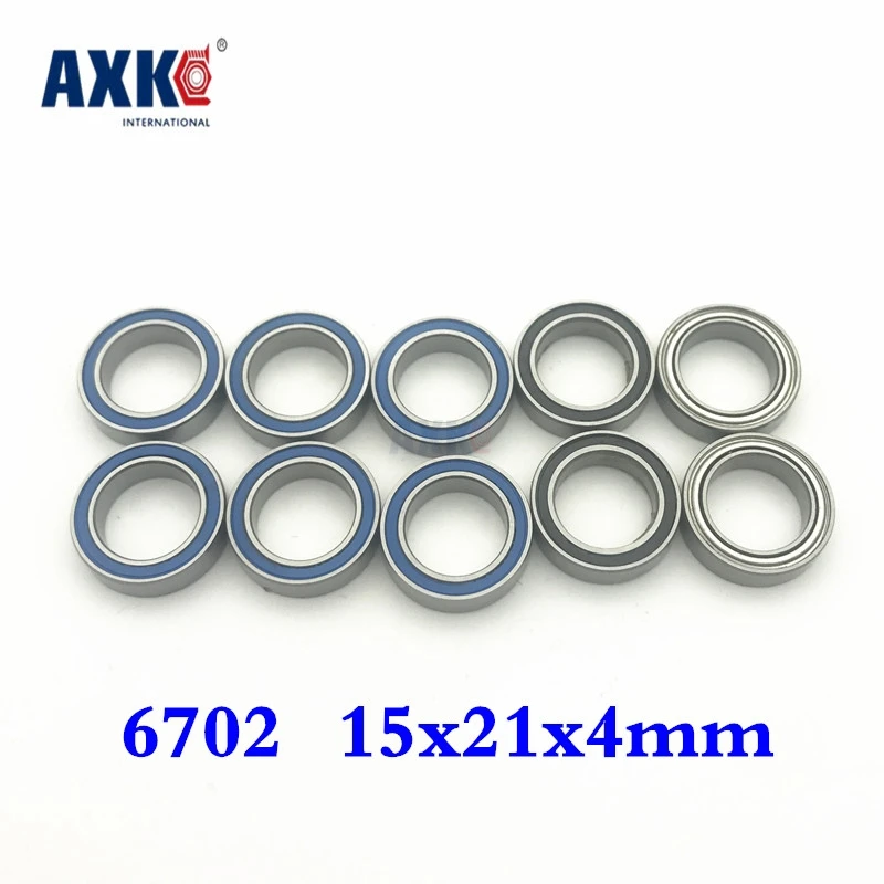 6702z 6702-2RS 6702 RS 15x21x4 мм резиновая уплотнительная крышка тонкие стенки радиальный