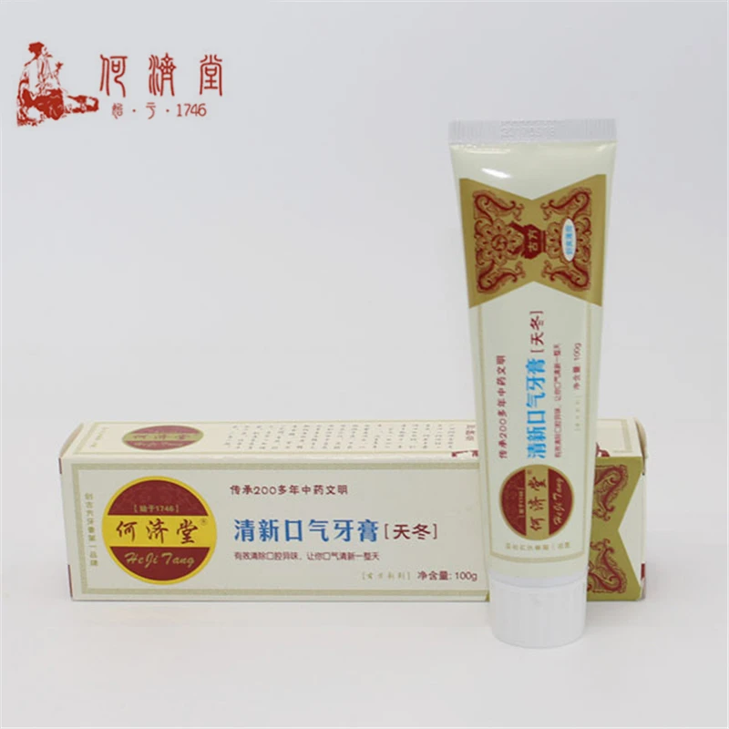

HeJiTang 100 г свежая дезодорирующая зубная паста удаление пятен Halitosis уменьшение проблемы десен Чистка рта Отбеливание Уход за зубами