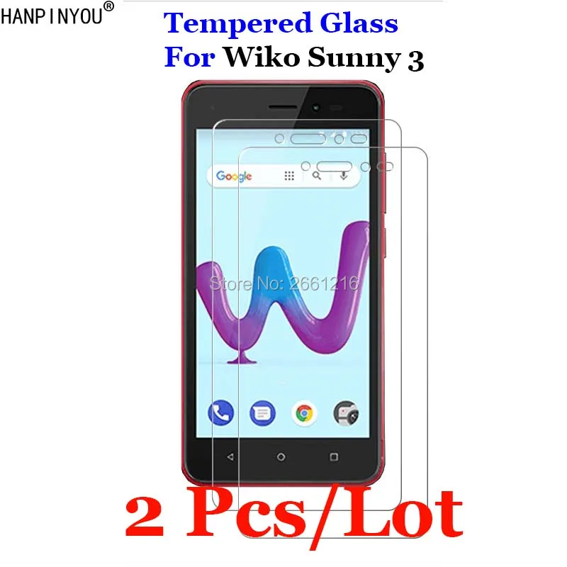 2 шт./лот для Wiko Sunny3 закаленное стекло 9H 2.5D Премиум Защитная пленка экрана Sunny 3 5