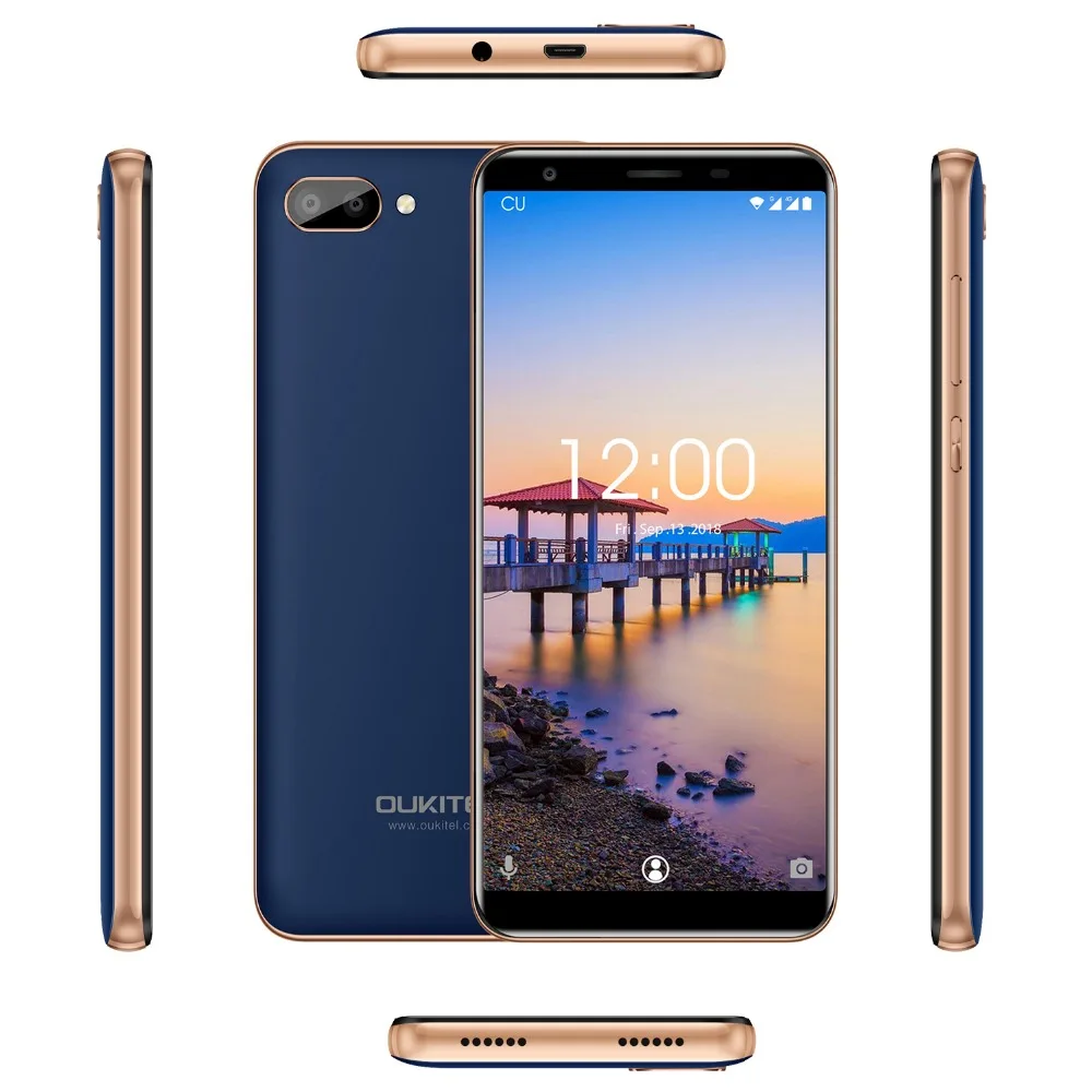 OUKITEL C11 четырехъядерный 5 &quot18:9 мобильный телефон MTK6580A 1G 8G 3400mAh съемный аккумулятор