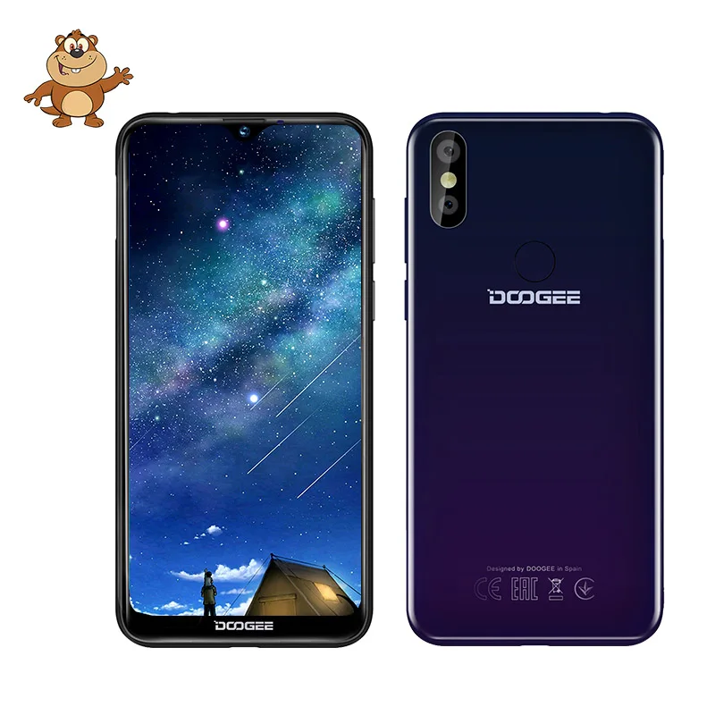 DOOGEE Y8 3 ГБ ОЗУ 16 Гб ПЗУ Android 9 0 смартфон 6 1 &quotFHD 19:9 дисплей 3400 мАч MTK6739