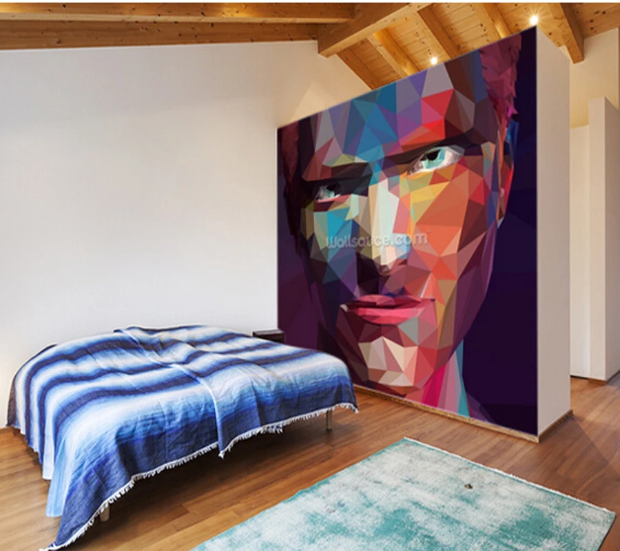 Custom abstract wallpaper Pop Art Portrait Abstract 3D photo mural for living room kitchen sofa background waterproof | Обустройство