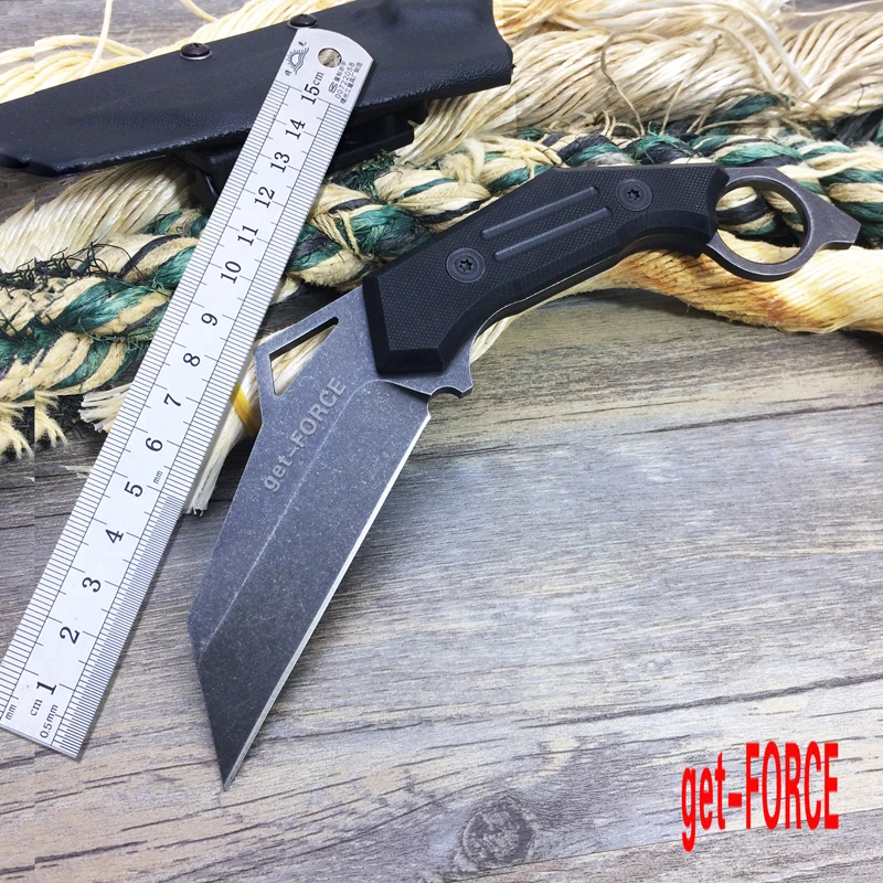 Получите FORCE Высокое качество D2 лезвие G10 ручка охотничий нож Strider Karambit