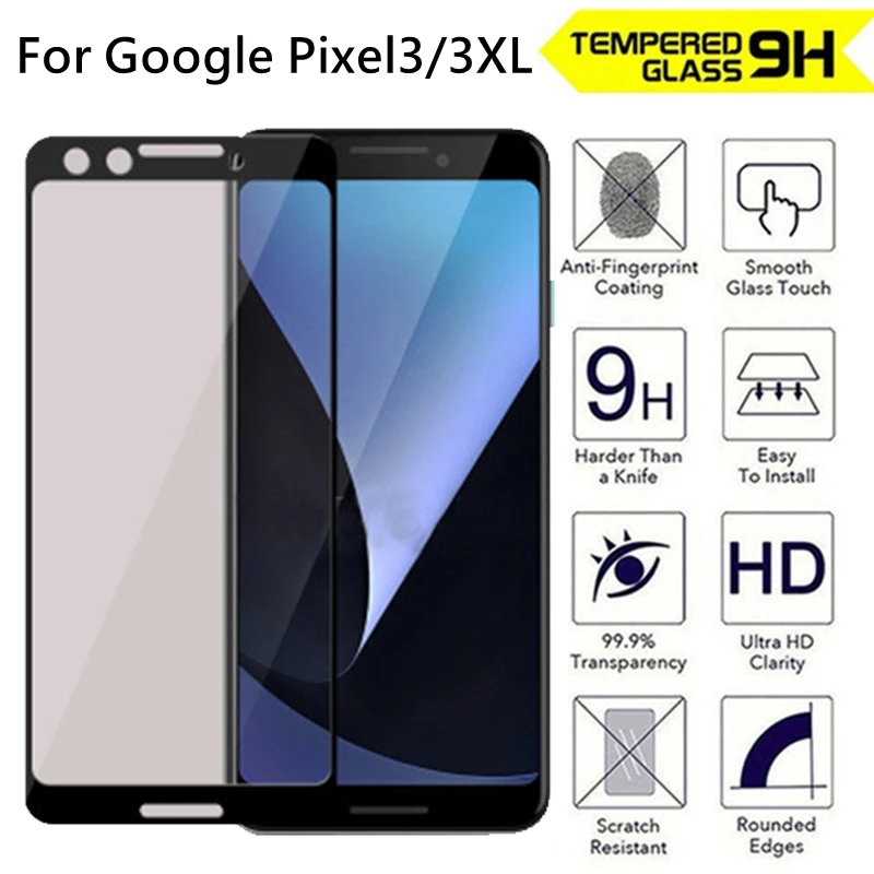 

10PCS/lot Tempered Glass For Google Pixel 3 Full Cover 9H Protective film Explosion-proof Screen Protector For Google Pixel 3 XL