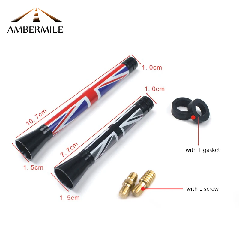 AMBERMILE автомобильная светодиодная антенна fm для Mini Cooper R53 R55 R56 R57 R61 F54 F55 F56 Countryman R60 F60