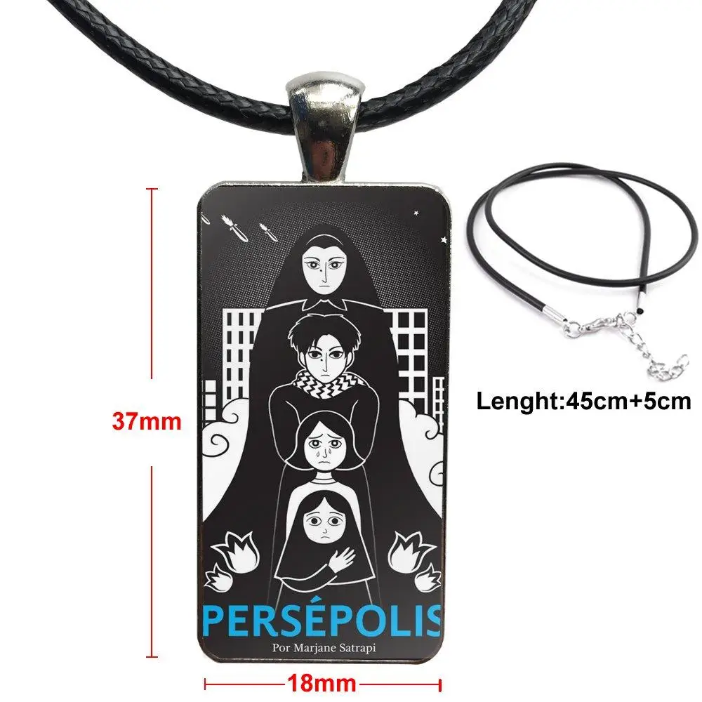 Для женщин вечерние подарочные комиксы Persepolis гибкие Стеклянные Подвески