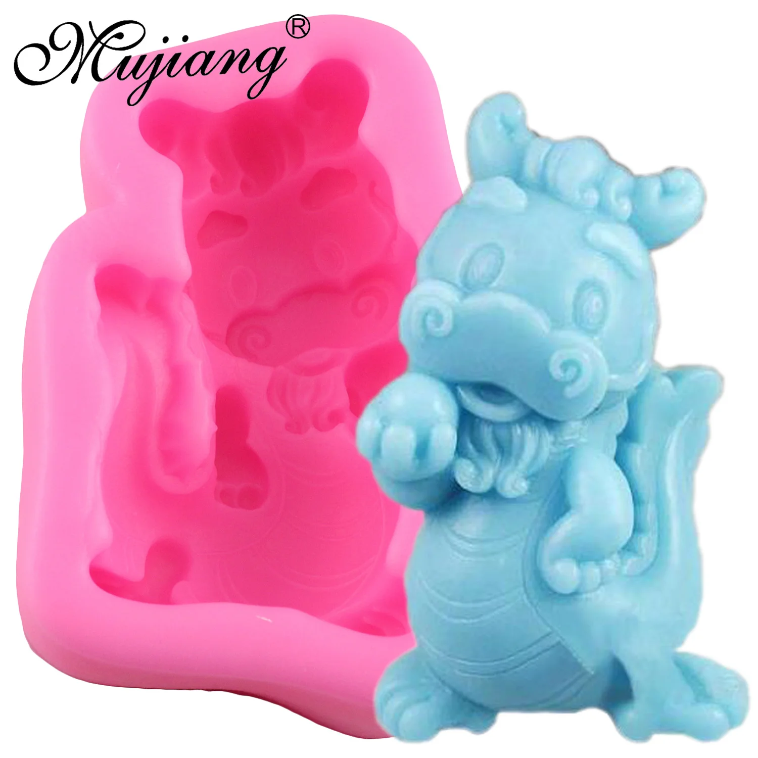 Силиконовая форма Mujiang Dragon для мыла глины из смолы формы свечей шоколада конфет