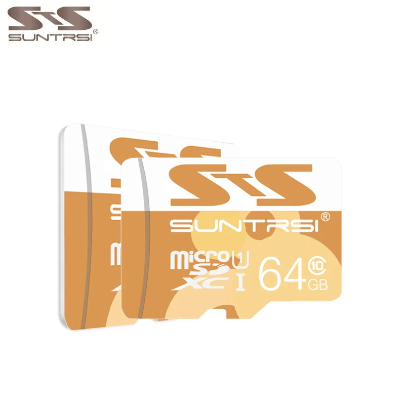 Suntrsi карты памяти 16 ГБ 32 Class 10 высокая Скорость 48 МБ/с. Micro SD Card 64 реального Ёмкость
