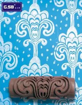 DIY 6 &quotдюймовый Мягкий резиновый ролик узор декоратора 150 мм древесины малярный