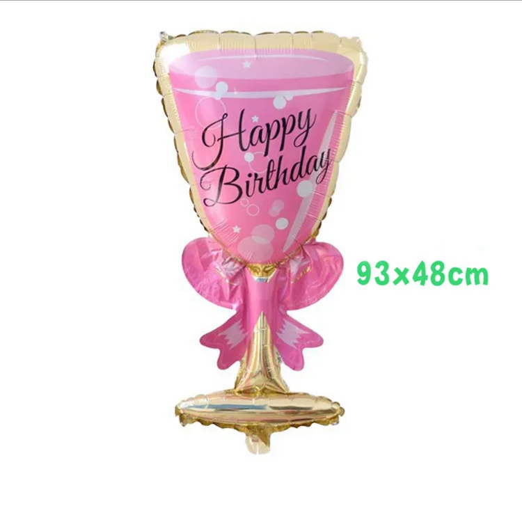 1 шт./лот украшение для дня рождения стеклянный алюминиевый шар большая бутылка