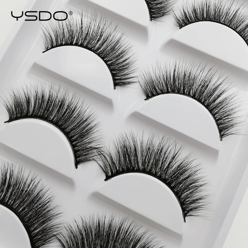 YSDO 3D норковые ресницы 5 пар драматические пушистые накладные толстые