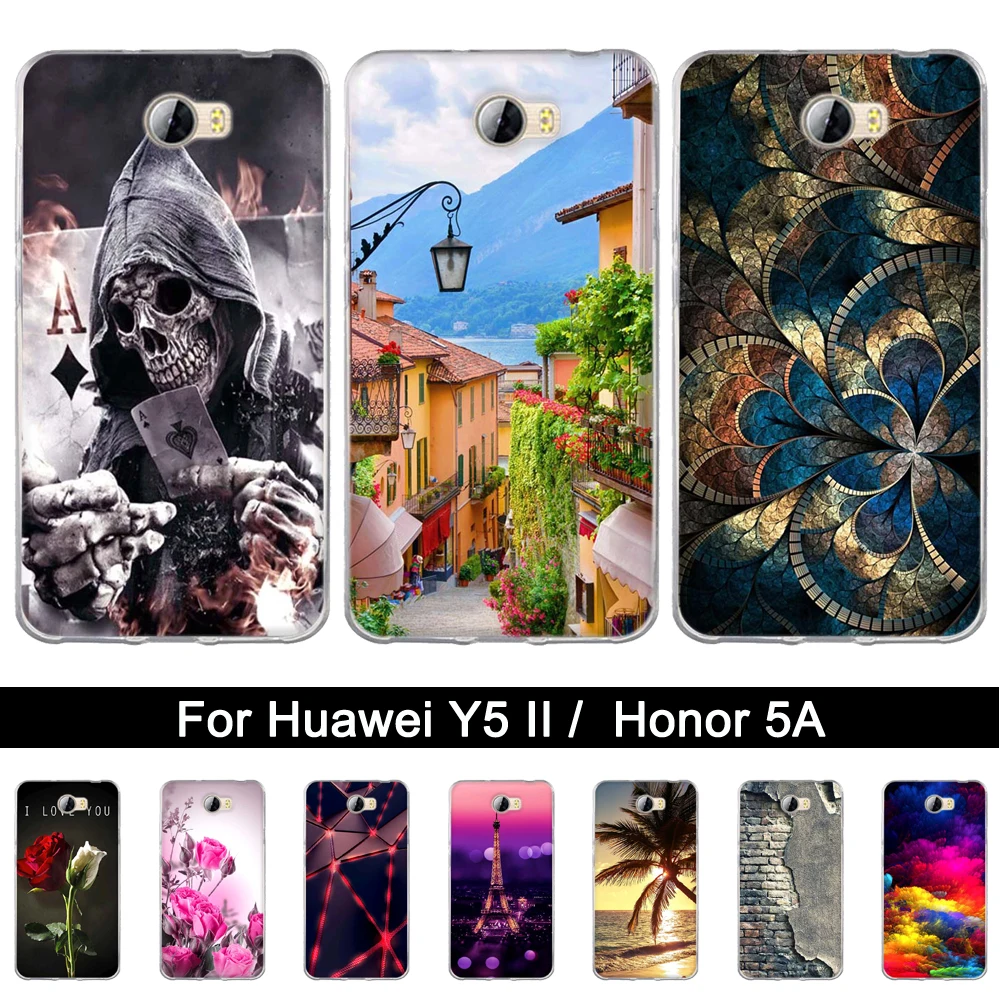 Мягкий чехол из ТПУ для Huawei Y52 Y5 2 Honor 5A LYO L21 силиконовый накладка с рисунком