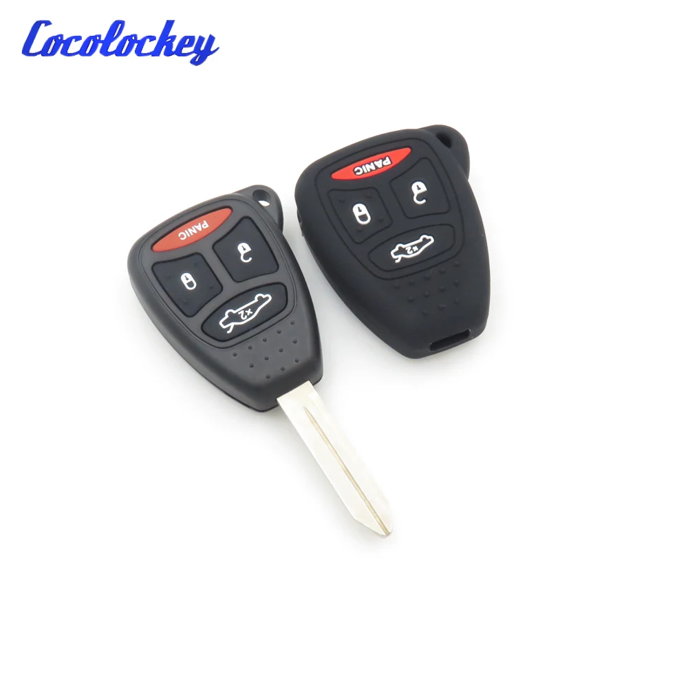 Cocolockey силиконовый чехол для ключей от машины Chrysler 300 Aspen Dodge Dakota Durango Jeep Grand Cherokee 4