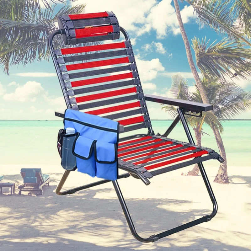 

beach chair hanging storage bag Wear-resistant portable multi-pocket Phone Sunglasses Water Bottle Portable Shoulder Bag