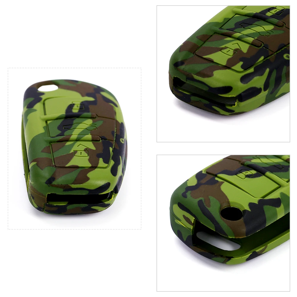3 Кнопка камуфляжа силиконовый Автомобильный Брелок дистанционного управления с