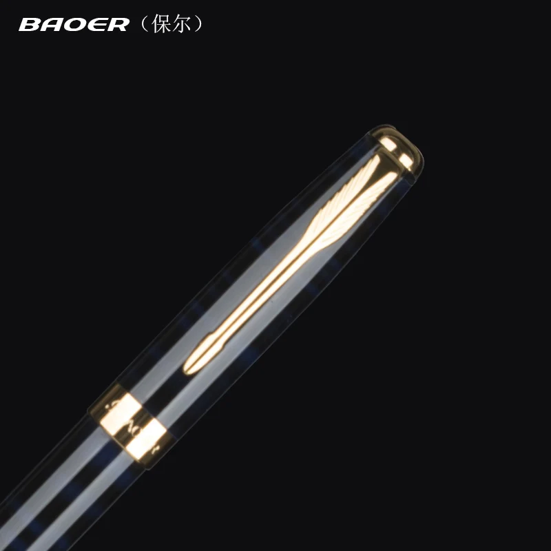 Набор роскошных золотых перьевых ручек Baoer 388 набор металлических чернильных 0 5