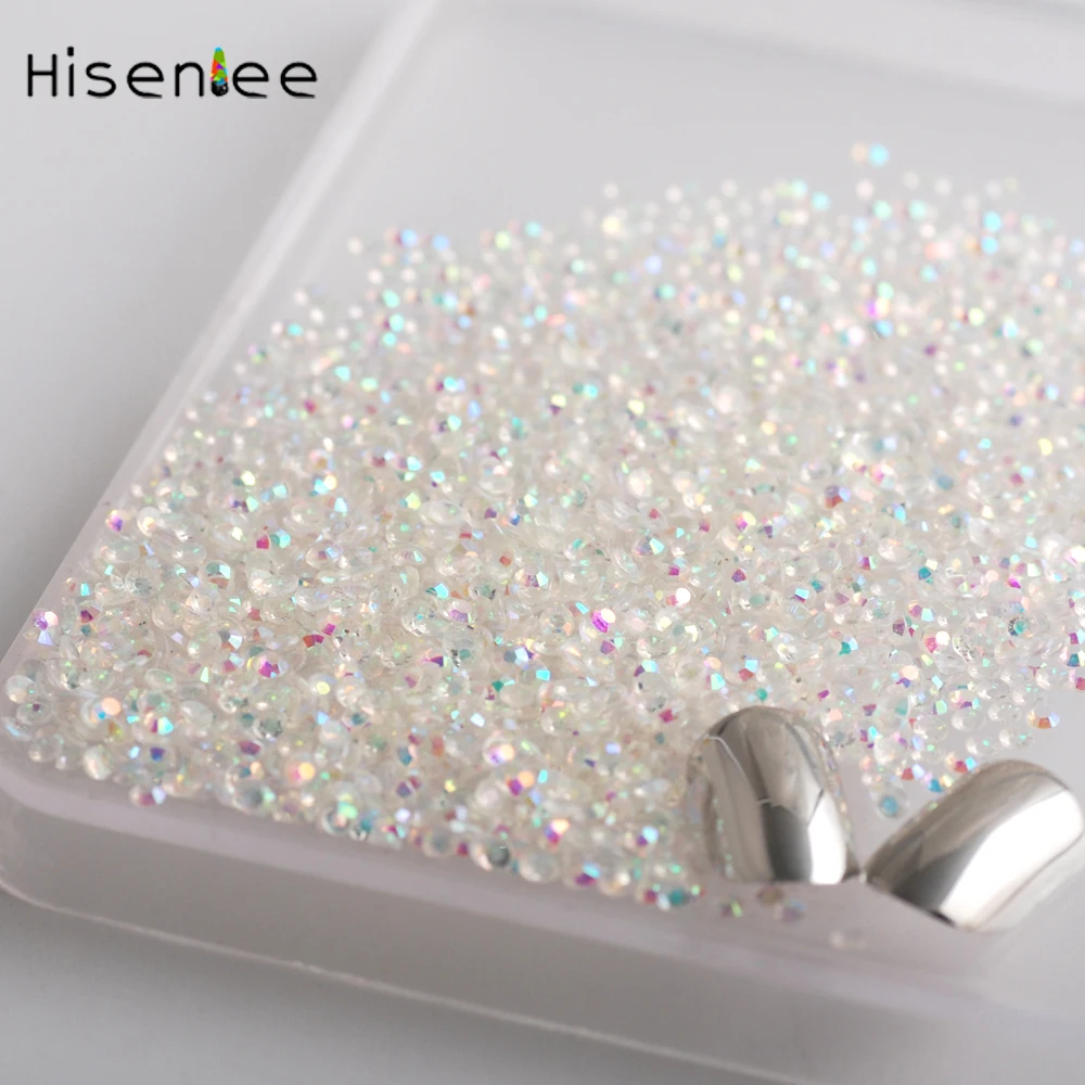 Hinsenlee 2 мм 5000 шт. самодельные камни для ногтевого дизайна Камень прозрачный ab