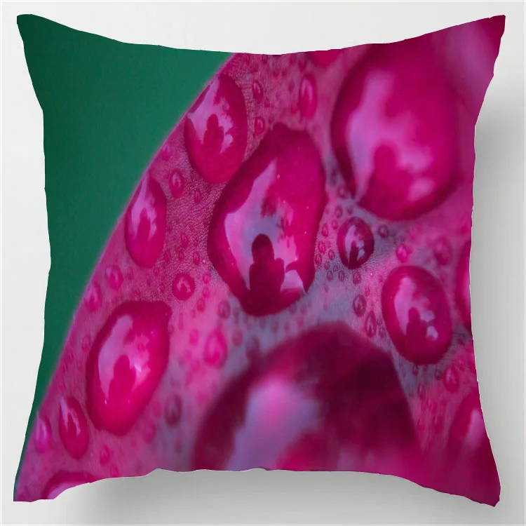 

Роскошный принт Morimo Забавный Пейзаж красочный зеленый лист капельная стильная капля под заказ квадратный, с молнией наволочка наволочки