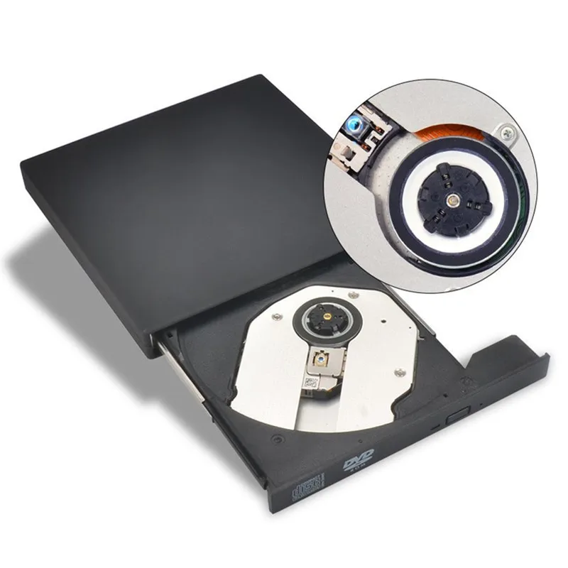 Внешний оптический привод DVD ROM USB 2 0 CD/DVD CD RW плеер записывающее устройство