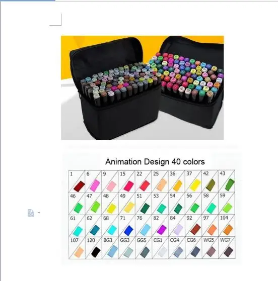 Маркеры для рисования спиртовой фломастер растворимое перо Мультяшные граффити