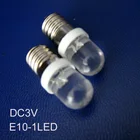 Высококачественная Светодиодная лампа E10 3 в, сигнасветильник лампа E10, светодиодная индикаторная лампа E10, приборная лампа E10 3 в, лампа E10, Бесплатная доставка 10 шт.лот