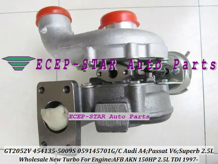 Бесплатная доставка GT2052V 454135 5009S 0006 Турбокомпрессор для AUDI A4 A6 A8 VW Passat SKODA Superb V6 AFB AYM