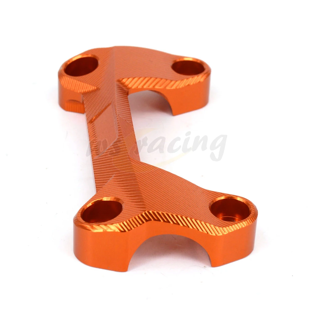 Мотоцикл оранжевый CNC алюминиевый руль Райзер верхняя крышка Ручка Бар жир бар