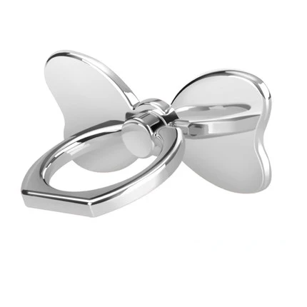 Butterfly Silver Держатель для мобильного телефона с кольцом на палец, маленькое металлическое кольцо, кронштейн, держатель для мобильного телефона, поддерживающие Аксессуары для мобильных телефонов SMSNXY - Цвет: Butterfly Silver