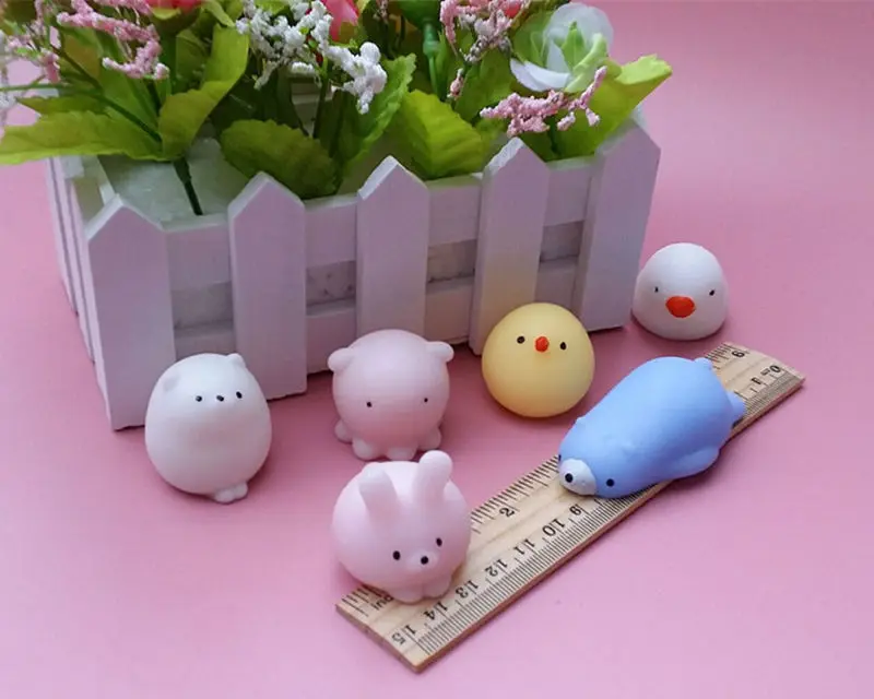 5 шт. Забавный мультфильм животное выдавливание декомпрессии игрушки куклы гайки