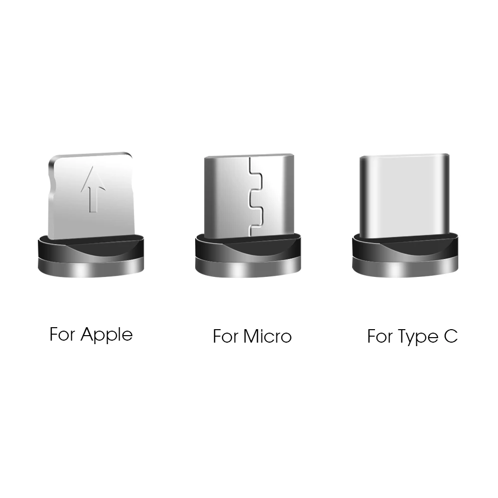 Магнитный зарядный кабель KEBIDU 1 м Micro USB Type C для iPhone быстрой зарядки
