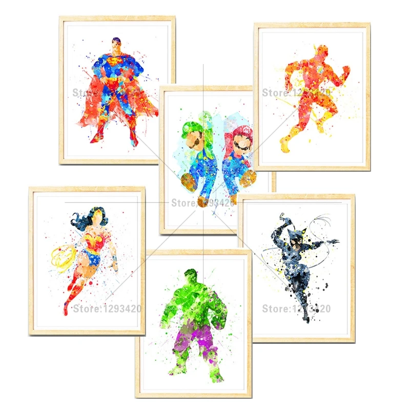5D Diy Diamond Embroidery Justice League Superhero Fashion Painting Kit Inlaid Decorative Embroider Umbrella | Дом и сад