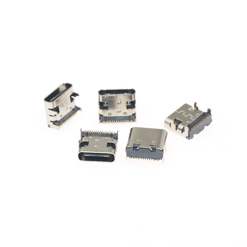 10 шт./лот USB3.1 16 pin Type C DIP плоский край 30 в 3A Micro USB Разъемы гнездовой разъем